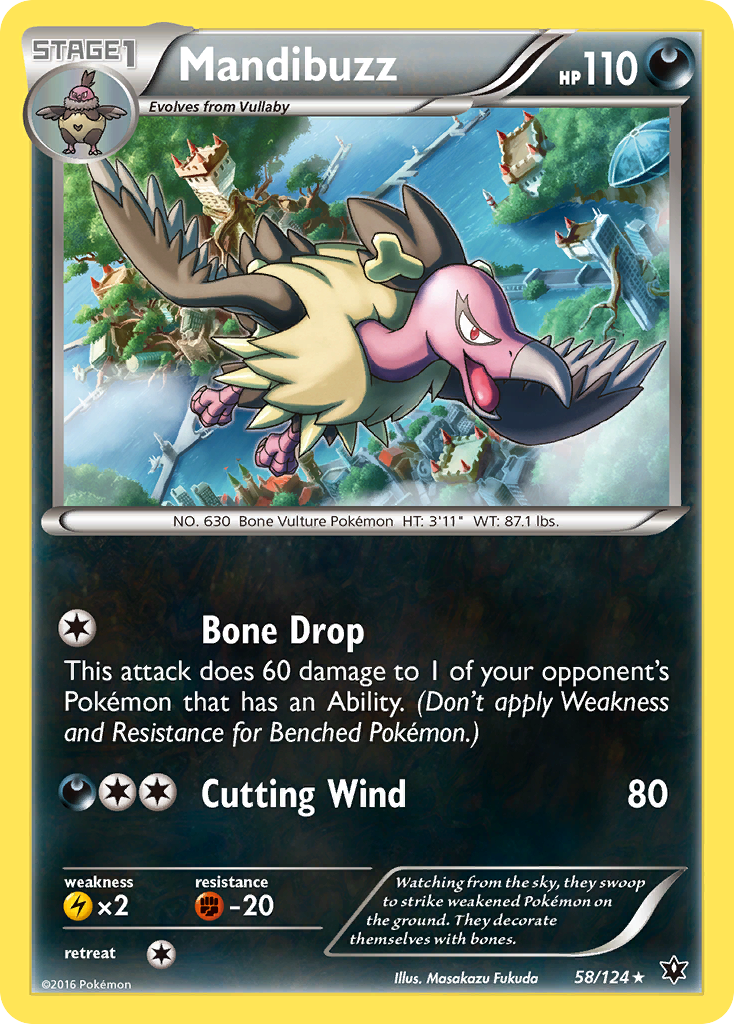 Mandibuzz (58/124) [XY: Fates Collide] | Cracking-Singles