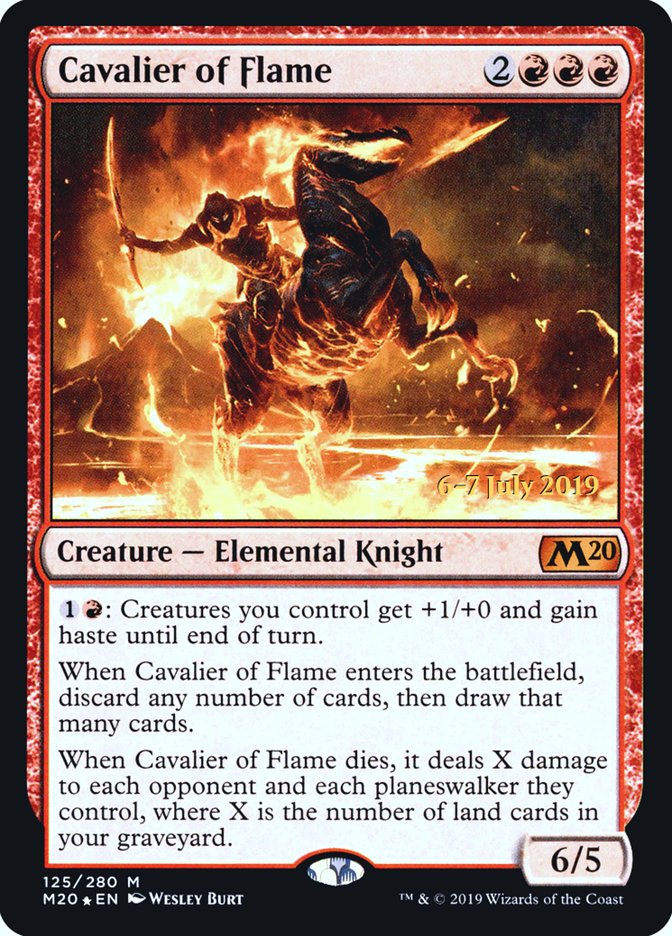 Cavalier of Flame  [Core Set 2020 Prerelease Promos] | Cracking-Singles