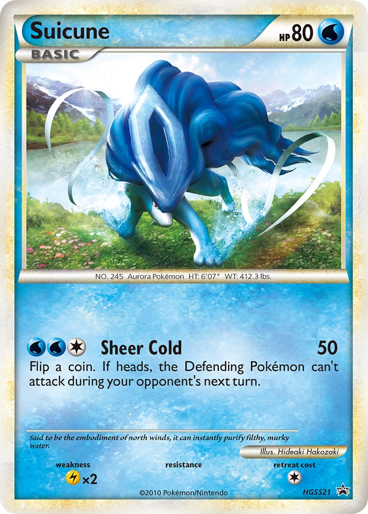 Suicune (HGSS21) [HeartGold & SoulSilver: Black Star Promos] | Cracking-Singles