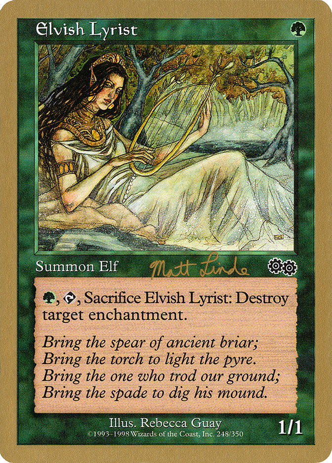 Elvish Lyrist (Matt Linde) [World Championship Decks 1999] | Cracking-Singles