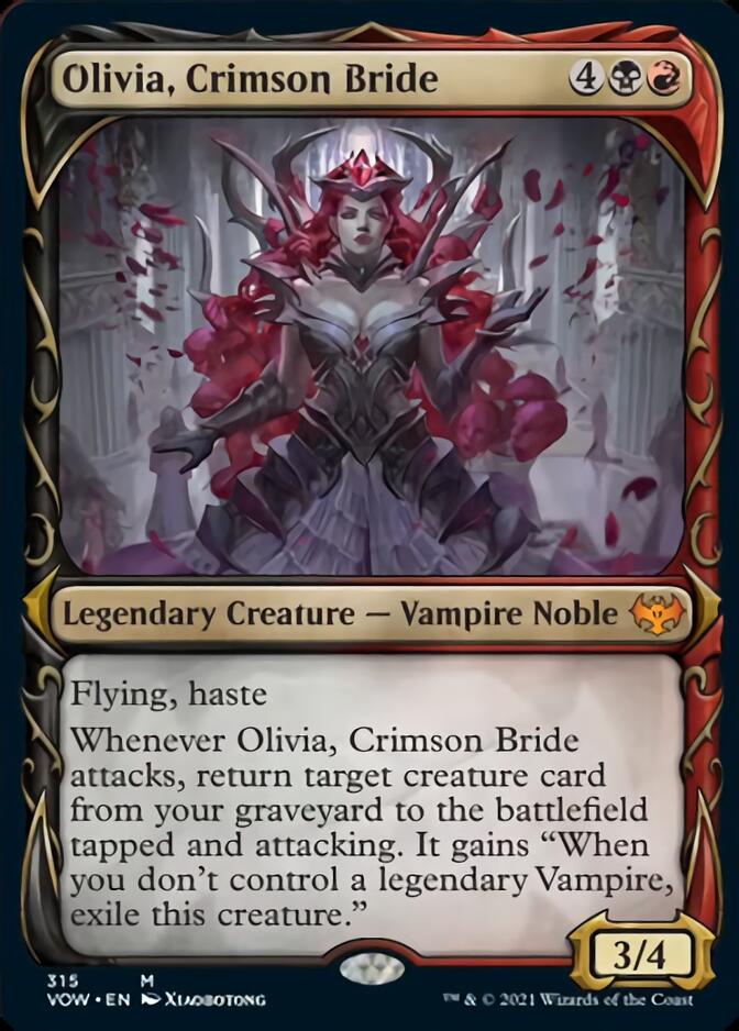 Olivia, Crimson Bride (Showcase Fang Frame) [Innistrad: Crimson Vow] | Cracking-Singles