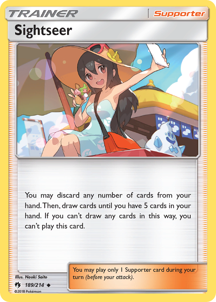 Sightseer (189/214) [Sun & Moon: Lost Thunder] | Cracking-Singles