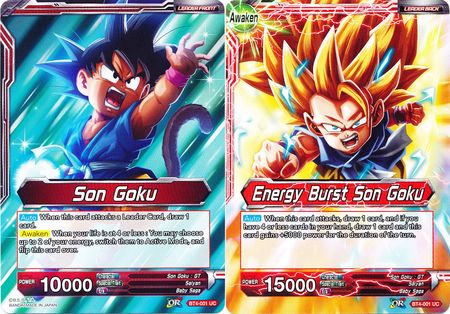 Son Goku // Energy Burst Son Goku [BT4-001] | Cracking-Singles