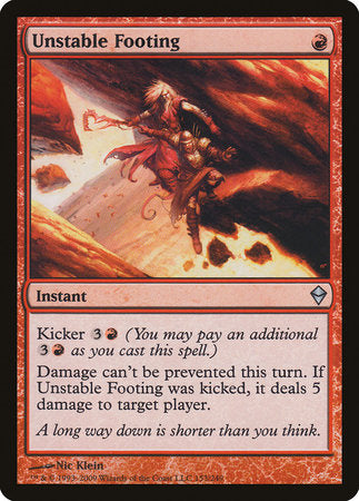 Unstable Footing [Zendikar] | Cracking-Singles