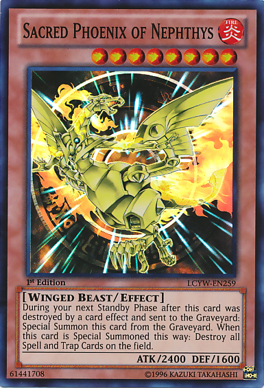 Sacred Phoenix of Nephthys [LCYW-EN259] Super Rare | Cracking-Singles