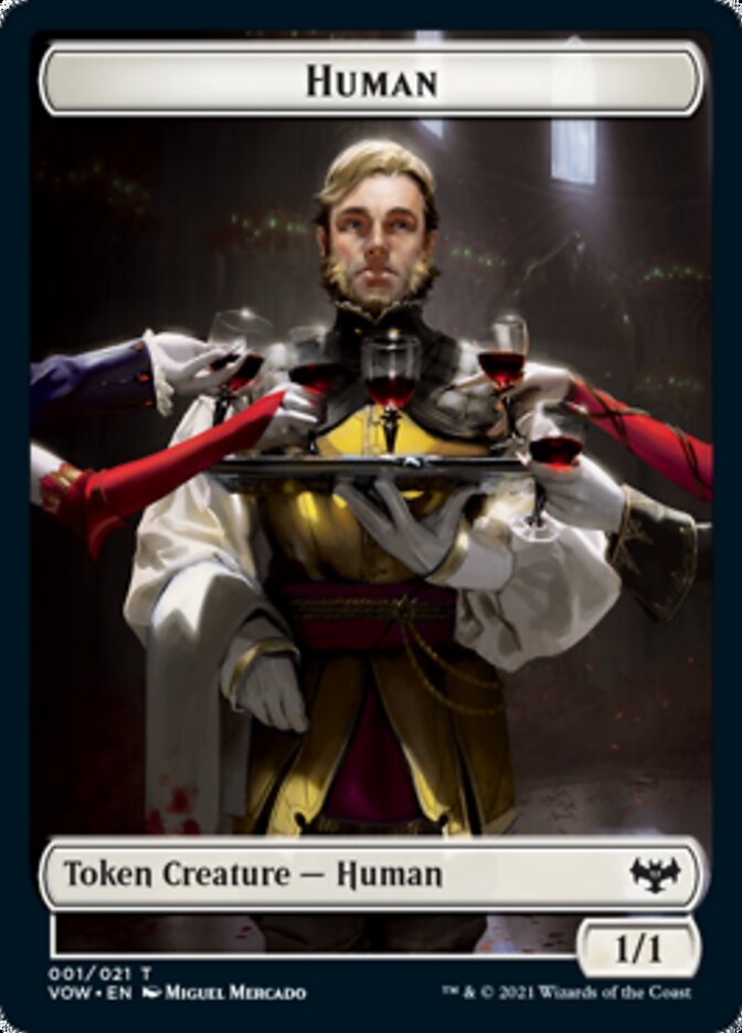 Human Token (001) [Innistrad: Crimson Vow Tokens] | Cracking-Singles