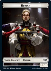 Human (001) // Spirit Cleric Double-sided Token [Innistrad: Crimson Vow Tokens] | Cracking-Singles