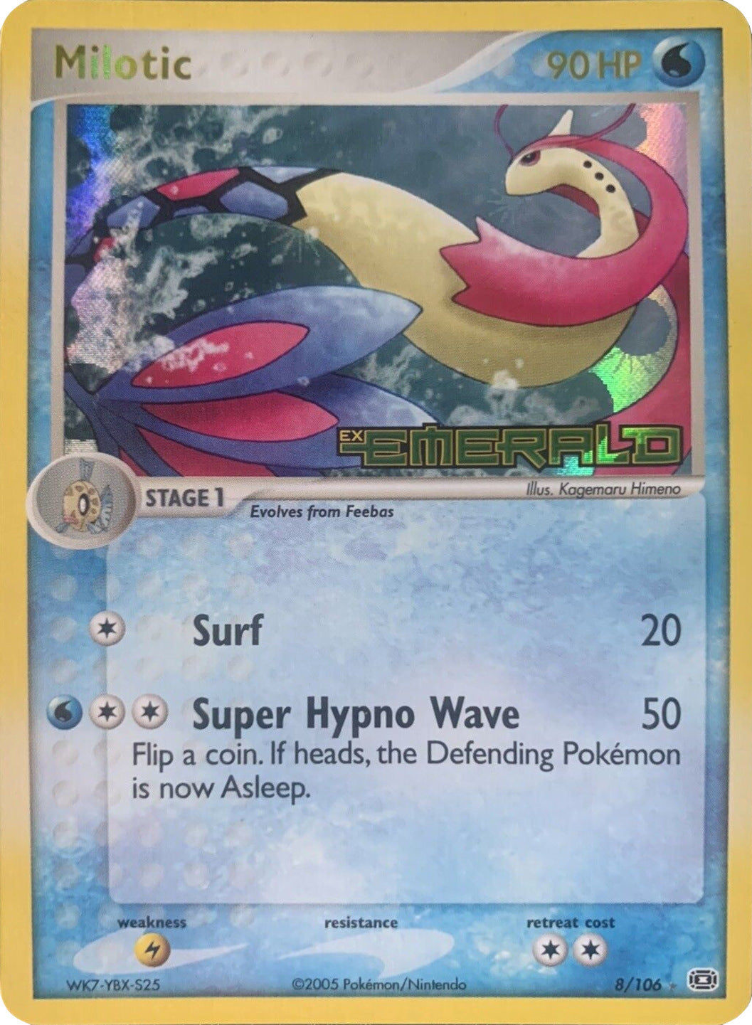 Milotic (8/106) (Stamped) [EX: Emerald] | Cracking-Singles