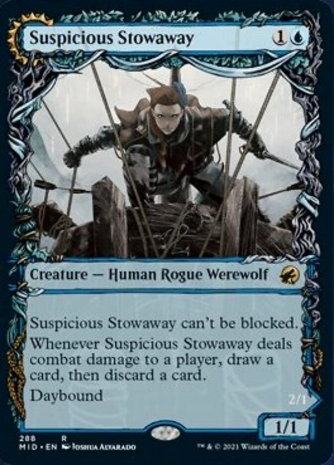 Suspicious Stowaway // Seafaring Werewolf (Showcase Equinox) [Innistrad: Midnight Hunt] | Cracking-Singles