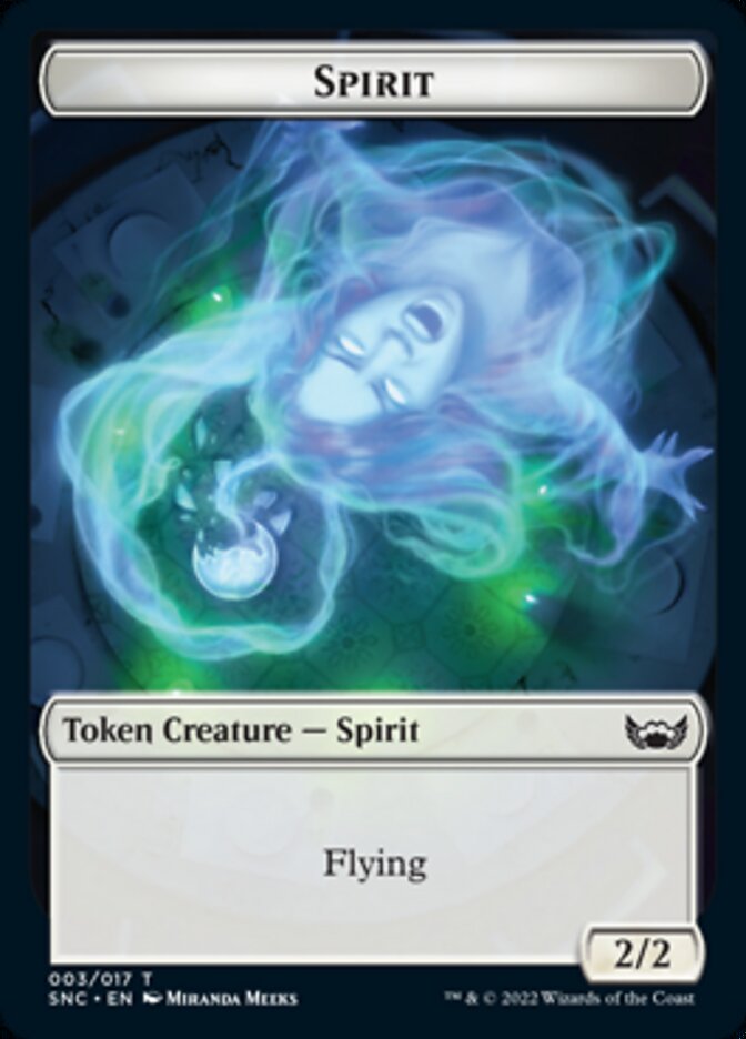 Devil // Spirit Double-sided Token [Streets of New Capenna Tokens] | Cracking-Singles