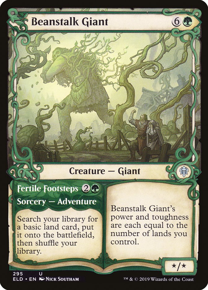 Beanstalk Giant // Fertile Footsteps (Showcase) [Throne of Eldraine] | Cracking-Singles