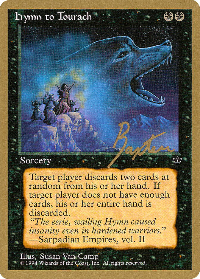 Hymn to Tourach (Wolf) (George Baxter) [Pro Tour Collector Set] | Cracking-Singles