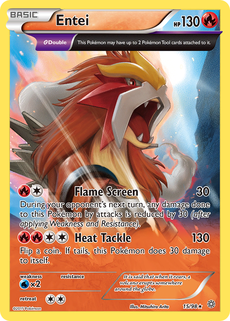 Entei (15/98) [XY: Ancient Origins] | Cracking-Singles