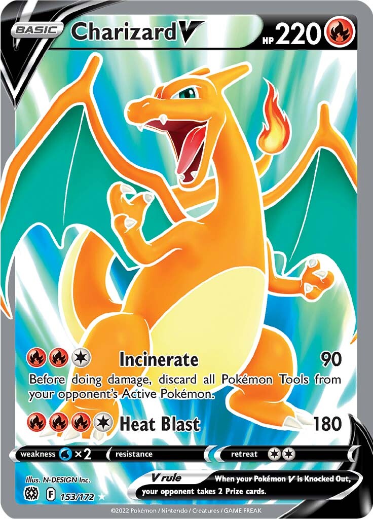 Charizard V (153/172) [Sword & Shield: Brilliant Stars] | Cracking-Singles