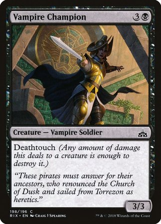 Vampire Champion [Rivals of Ixalan] | Cracking-Singles