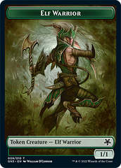 Soldier // Elf Warrior Double-Sided Token [Game Night: Free-for-All Tokens] | Cracking-Singles