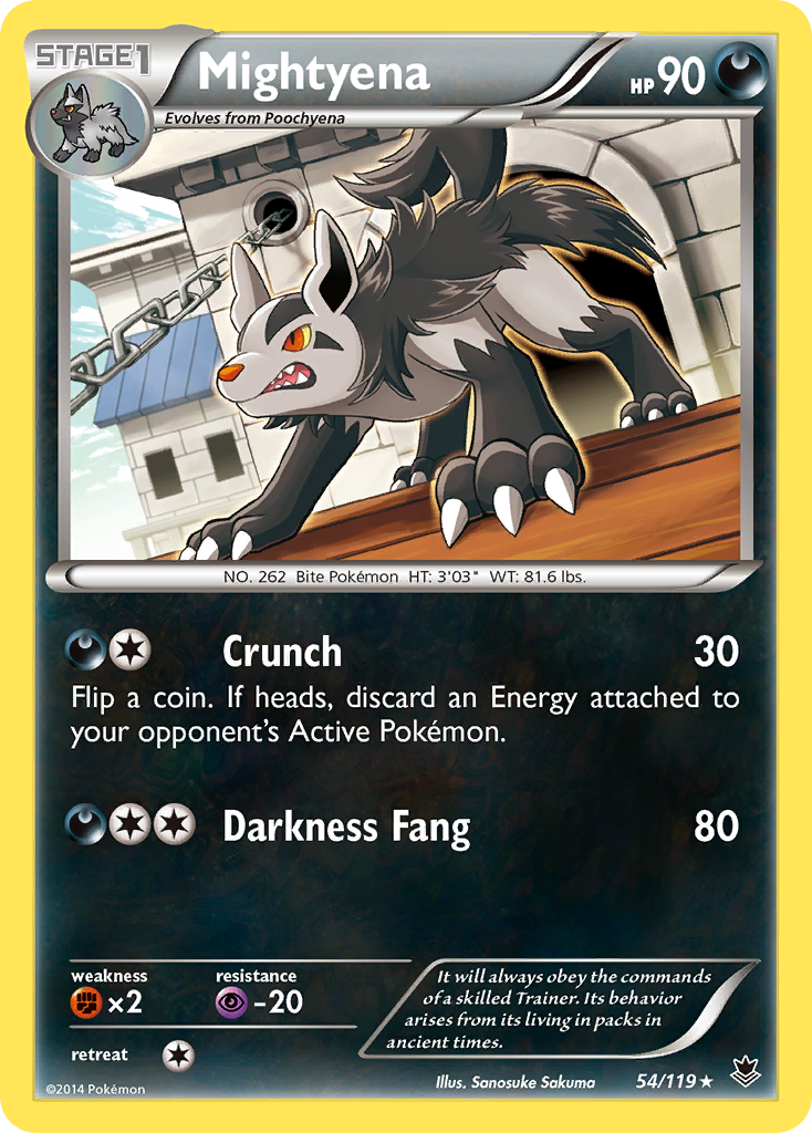 Mightyena (54/119) [XY: Phantom Forces] | Cracking-Singles