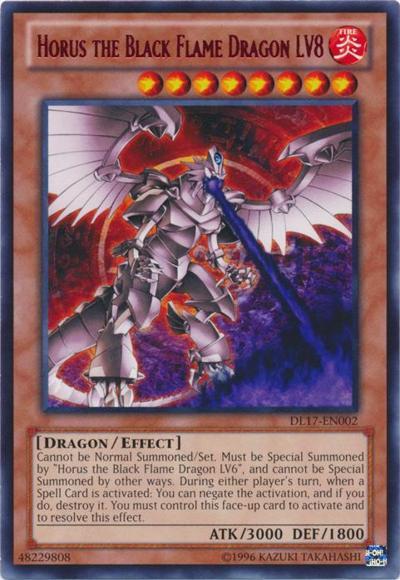 Horus the Black Flame Dragon LV8 (Red) [DL17-EN002] Rare | Cracking-Singles