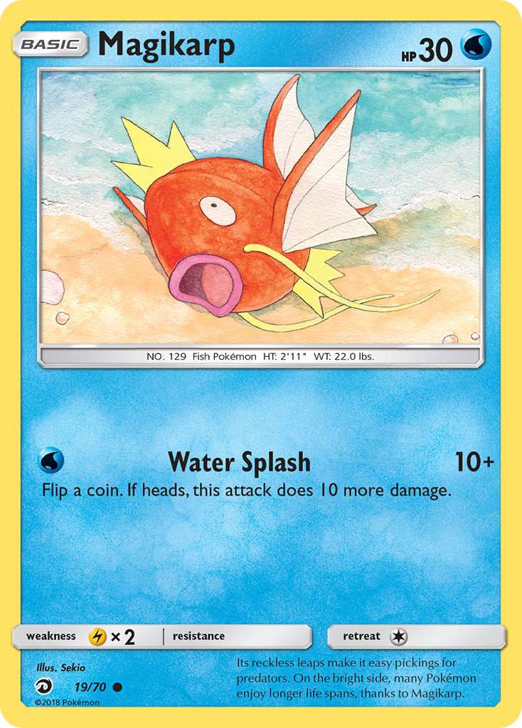 Magikarp (19/70) [Sun & Moon: Dragon Majesty] | Cracking-Singles