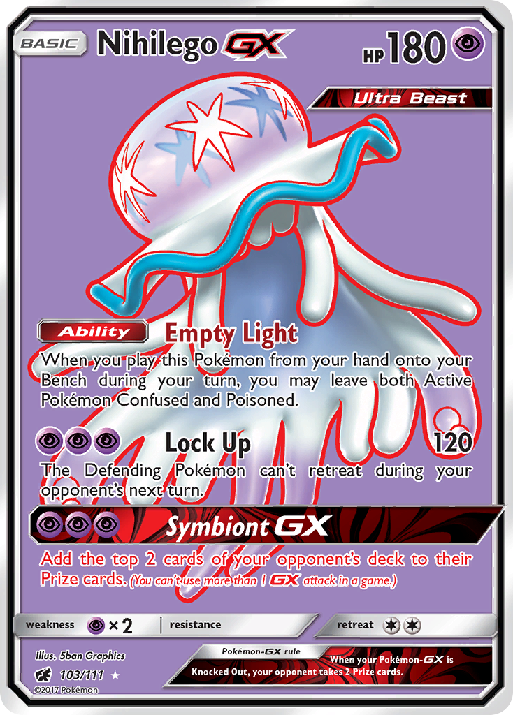 Nihilego GX (103/111) [Sun & Moon: Crimson Invasion] | Cracking-Singles