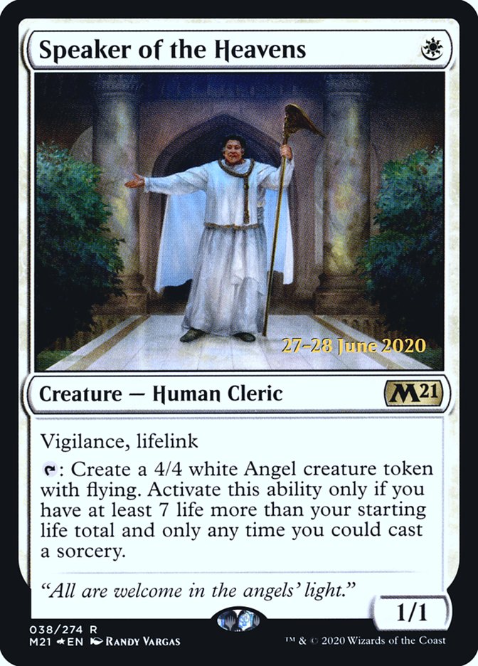 Speaker of the Heavens  [Core Set 2021 Prerelease Promos] | Cracking-Singles