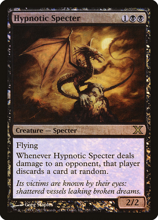 Hypnotic Specter (Premium Foil) [Tenth Edition] | Cracking-Singles