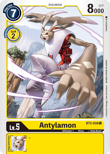 Antylamon [BT3-038] [Release Special Booster Ver.1.5] | Cracking-Singles