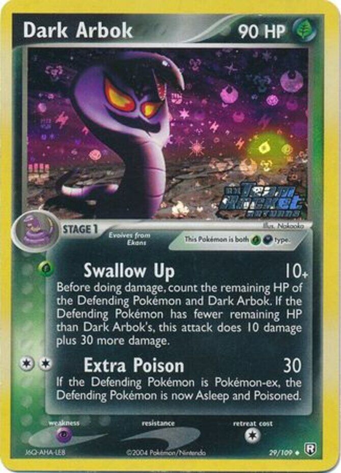 Dark Arbok (29/109) (Stamped) [EX: Team Rocket Returns] | Cracking-Singles