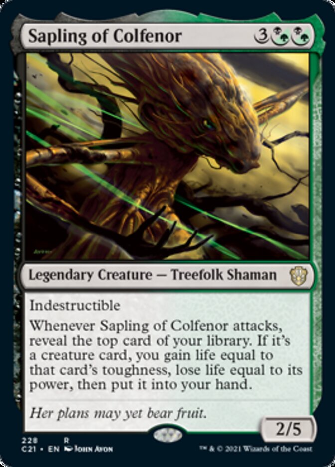 Sapling of Colfenor [Commander 2021] | Cracking-Singles