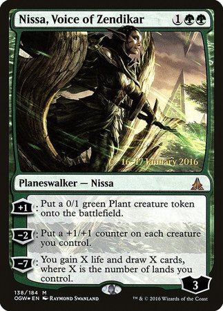 Nissa, Voice of Zendikar [Oath of the Gatewatch Promos] | Cracking-Singles