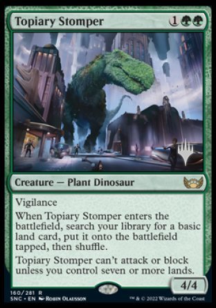 Topiary Stomper (Promo Pack) [Streets of New Capenna Promos] | Cracking-Singles