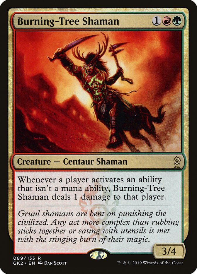 Burning-Tree Shaman [Ravnica Allegiance Guild Kit] | Cracking-Singles