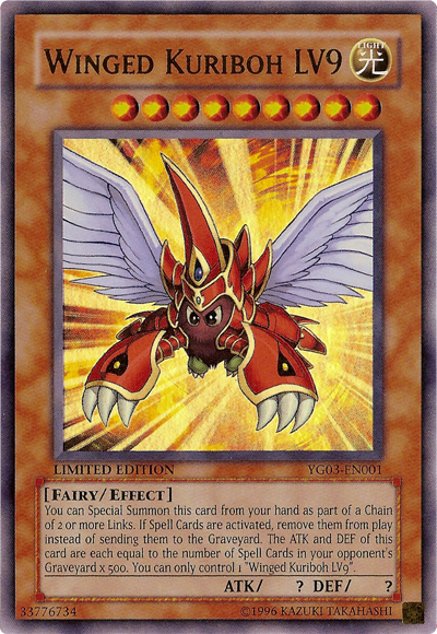 Winged Kuriboh LV9 [YG03-EN001] Ultra Rare | Cracking-Singles