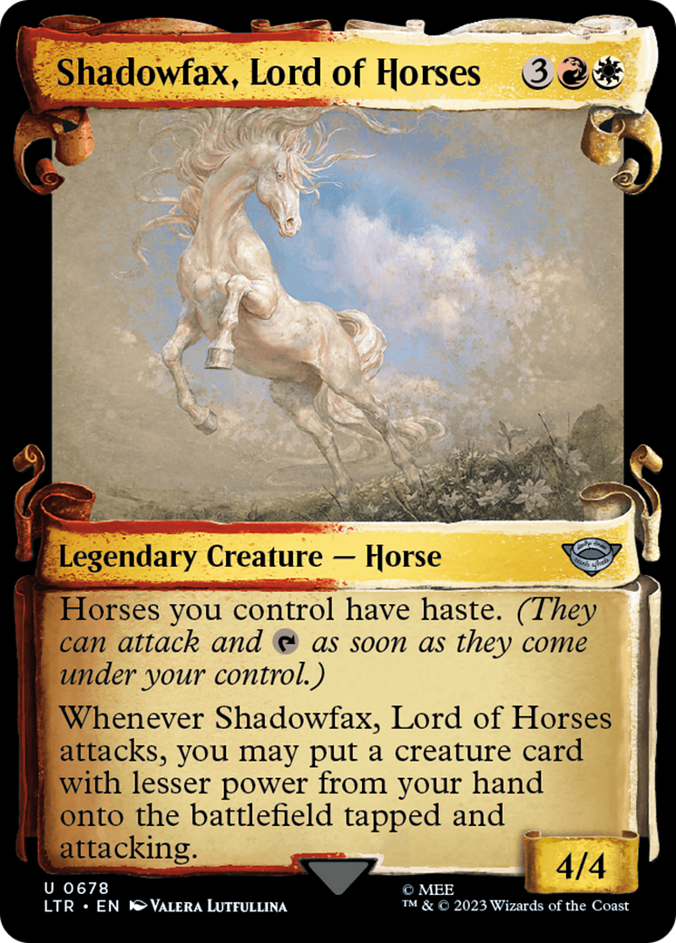 Shadowfax, Lord of Horses [The Lord of the Rings: Tales of Middle-Earth Showcase Scrolls] | Cracking-Singles