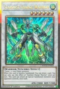 Stardust Charge Warrior [MAGO-EN029] Gold Rare | Cracking-Singles