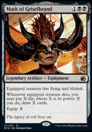 Mask of Griselbrand (Promo Pack) [Innistrad: Midnight Hunt Promos] | Cracking-Singles