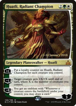 Huatli, Radiant Champion [Rivals of Ixalan Promos] | Cracking-Singles