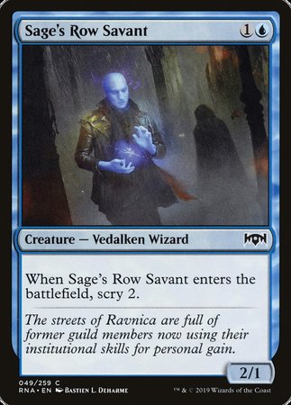 Sage's Row Savant [Ravnica Allegiance] | Cracking-Singles