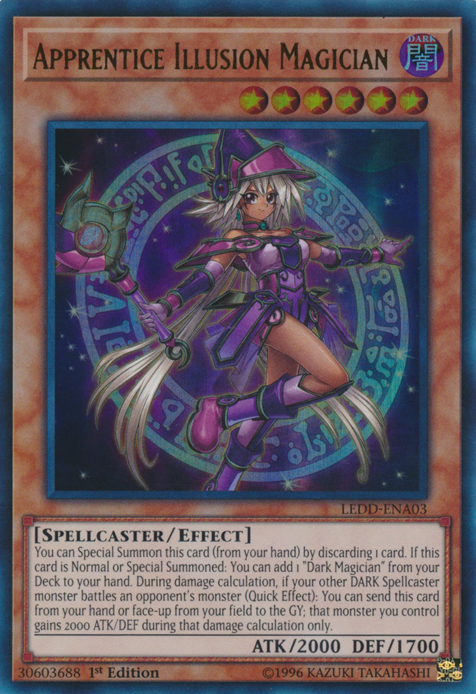 Apprentice Illusion Magician [LEDD-ENA03] Ultra Rare | Cracking-Singles