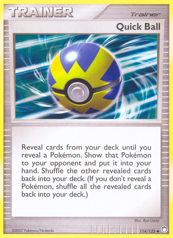 Quick Ball (114/123) [Diamond & Pearl: Mysterious Treasures] | Cracking-Singles