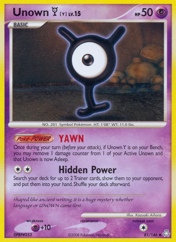 Unown Y (81/146) [Diamond & Pearl: Legends Awakened] | Cracking-Singles