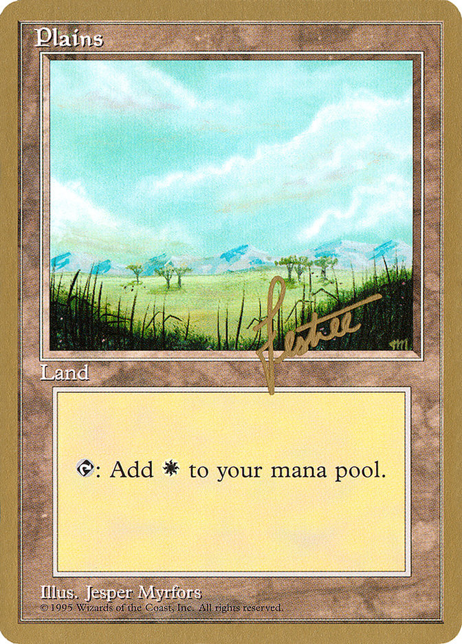 Plains (bl365) (Bertrand Lestree) [Pro Tour Collector Set] | Cracking-Singles