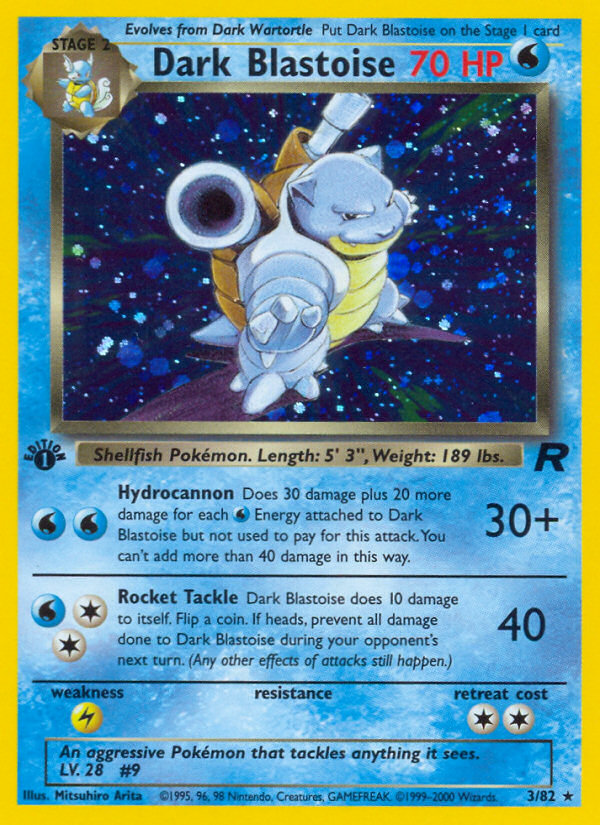 Dark Blastoise (3/82) [Team Rocket 1st Edition] | Cracking-Singles