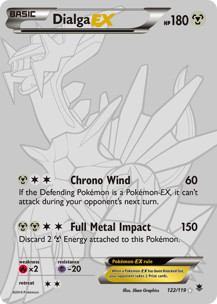 Dialga EX (122/119) [XY: Phantom Forces] | Cracking-Singles