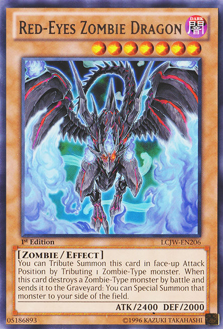 Red-Eyes Zombie Dragon [LCJW-EN206] Rare | Cracking-Singles