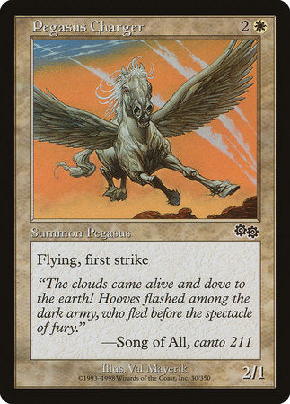 Pegasus Charger [Urza's Saga] | Cracking-Singles