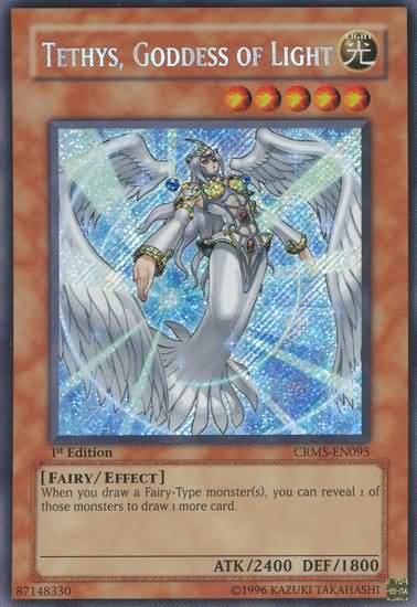 Tethys, Goddess of Light [CRMS-EN095] Secret Rare | Cracking-Singles