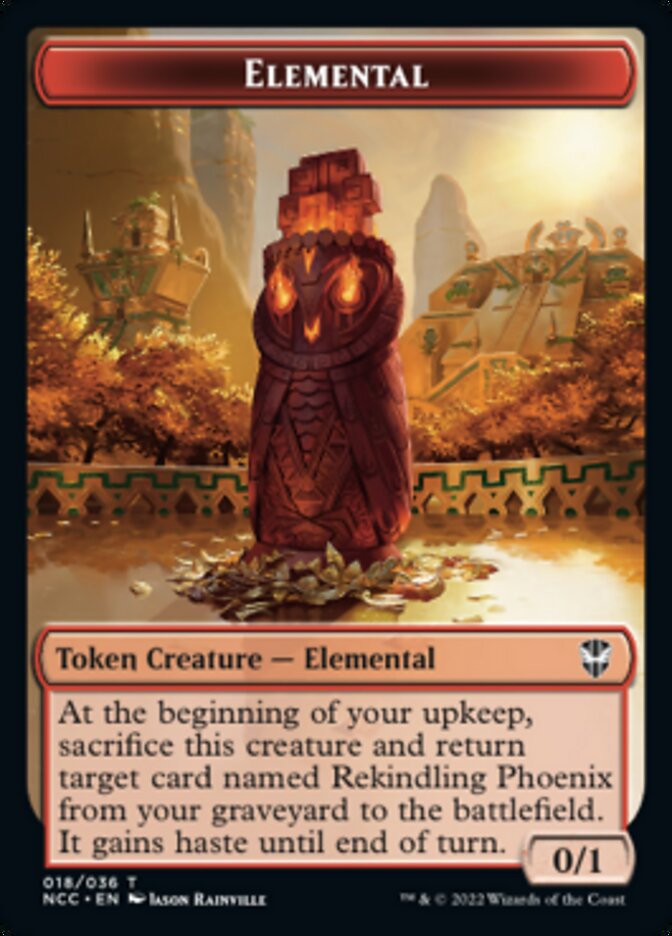 Elemental (018) // Copy Double-sided Token [Streets of New Capenna Commander Tokens] | Cracking-Singles