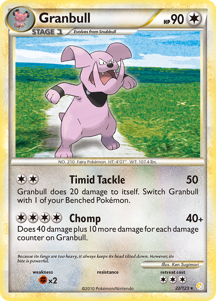 Granbull (22/123) [HeartGold & SoulSilver: Base Set] | Cracking-Singles