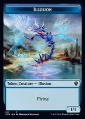 Illusion // Saproling Token [Commander Legends Tokens] | Cracking-Singles